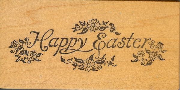 PSX Rubber Stamp E-989, Saying Happy Easter S2