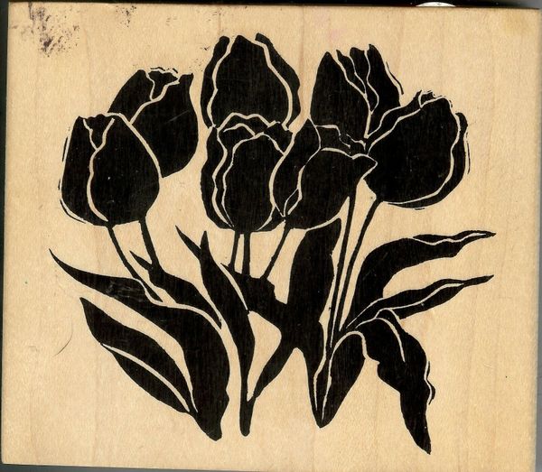 A Stamp in the Hand Rubber Stamp, 1982-I Spring Tulips B3