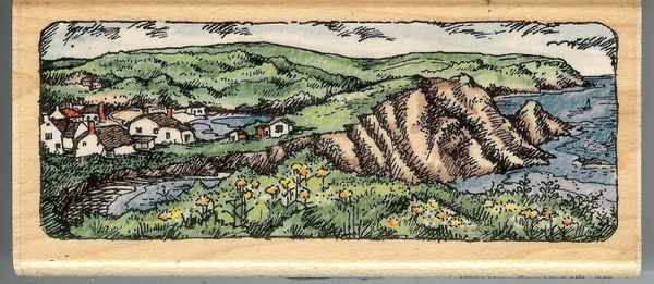 Stampendous, Rubber Stamp N-052 Hope Cove View S24
