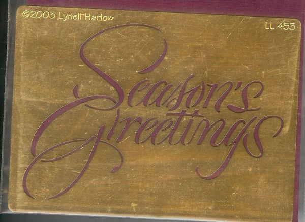 Dreamweaver Stencil LL-453 Elegant Season's Greetings B1