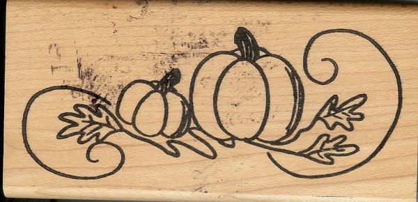 Biblical Impressions Rubber Stamp H-0941 Pumpkins, Harvest Thanksgiving S13