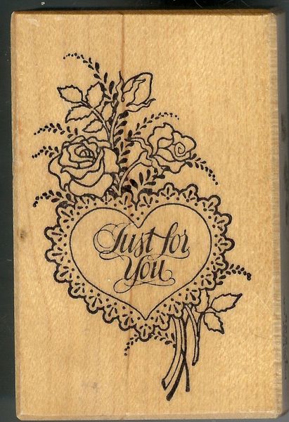 PSX Rubber Stamp F-668 Just for You Heart S30