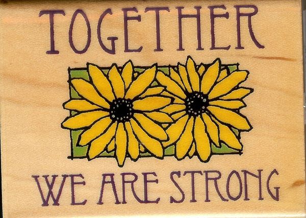 Inkadinkado Rubber Stamp, 91386-M Saying We Are Strong S13