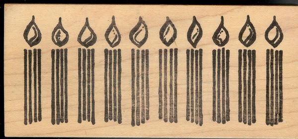 Another Stamp Co. Rubber Stamp CA-064-M, too many Candles B2
