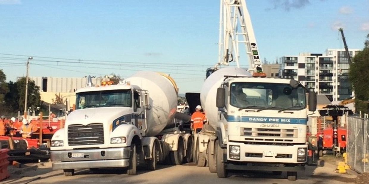 concrete premix delivery onsite south east melbourne dandenong agitator trucks