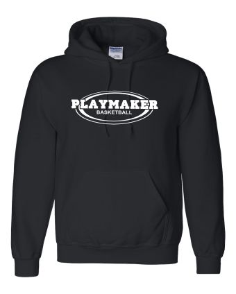 Black Playmaker Hoodie Black Print