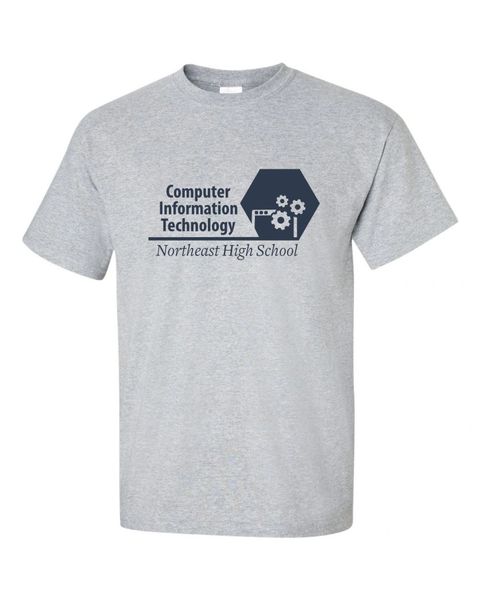 NEHS Computer Information Technology Academy T-shirt-Grey