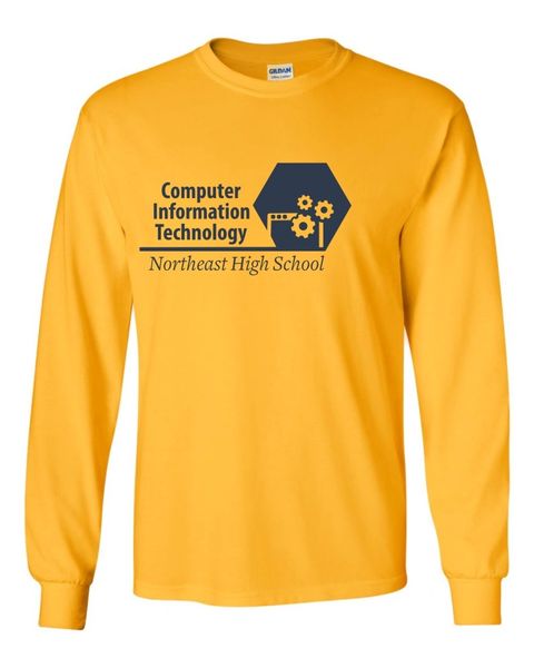 NEHS Computer Information Technology Academy Long Sleeve-Gold