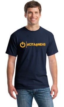 NEHS Computer Information Technology Academy CITA@NEHS Tshirt-Navy