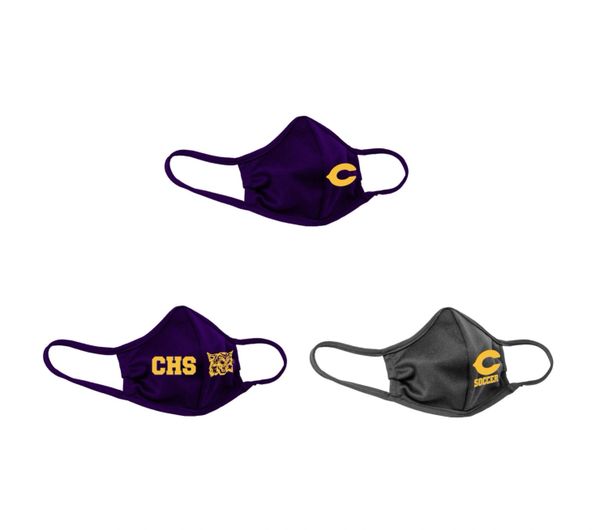 Clarksville High School Wildcat Soccer Mask 3-Pack