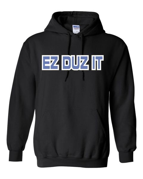 EZ DUZ IT Fan Black Hoodie