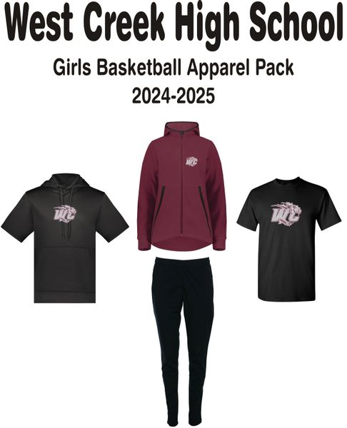 West Creek High School Girls Basketball Apparel Pack