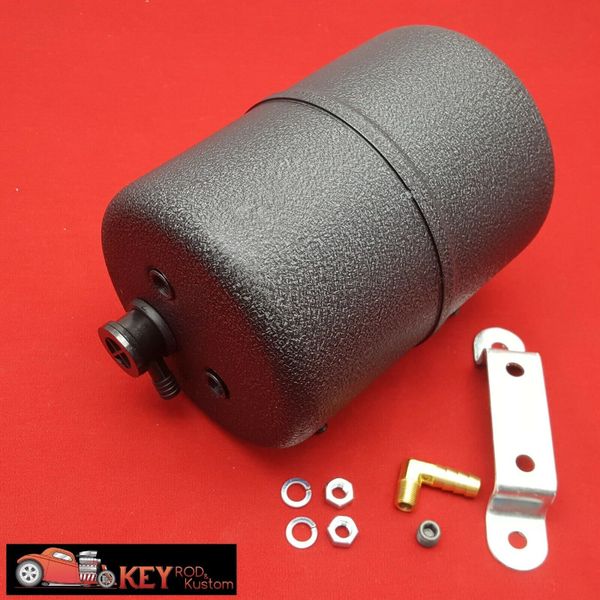 Black vacuum canister brake booster reserivor can check valve & hardware