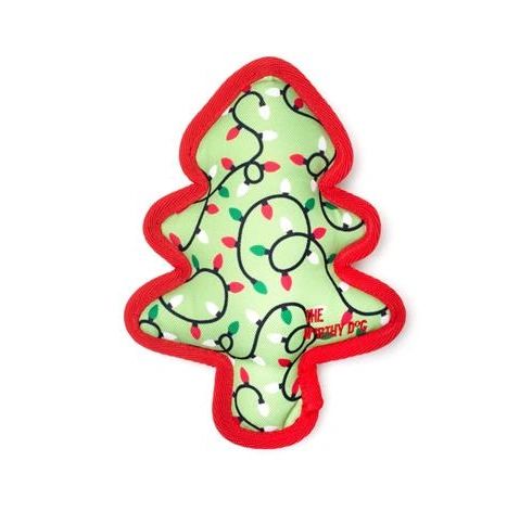 Lights Tree Holiday Plush Dog Toy by The Worthy Dog