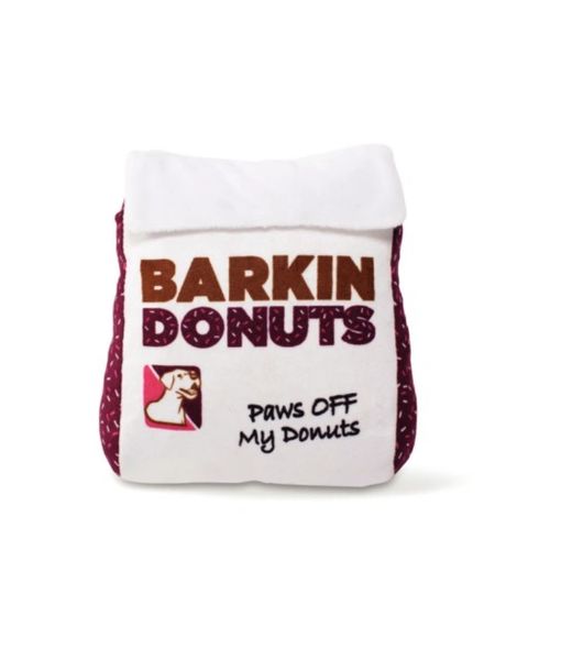 Barkin Donuts Bag Plush Dog Toy by Wagsdale