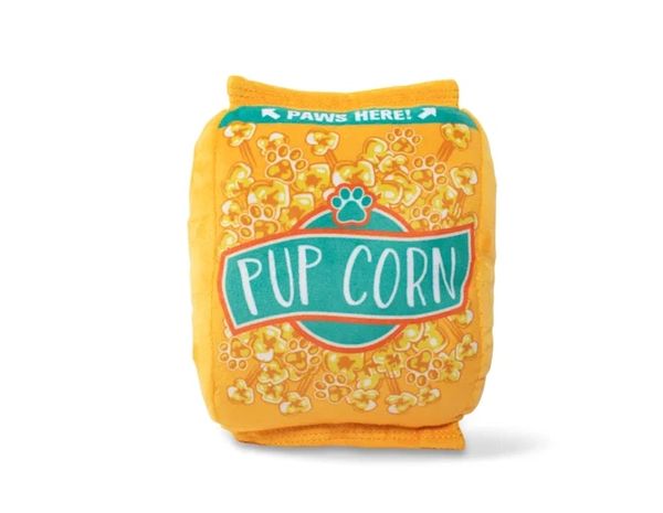 Pup Corn Microwave Popcorn Bag Plush Dog Toy by Wagsdale