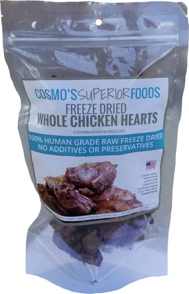 Cosmo's Whole Chicken Hearts - 3oz