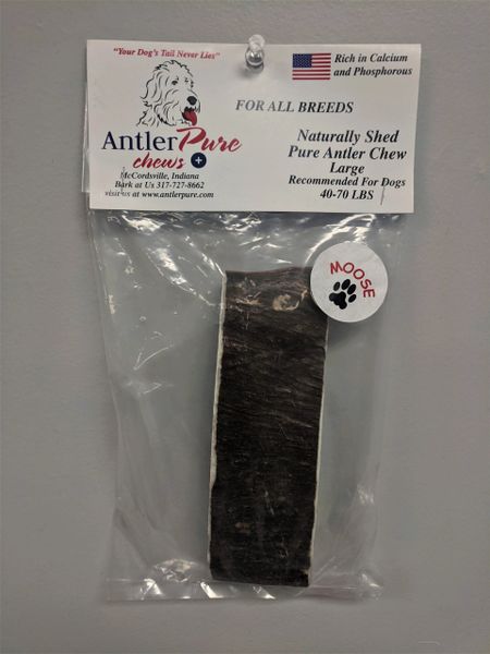 Naturally Shed Moose Antler by AntlerPure Chews Plus