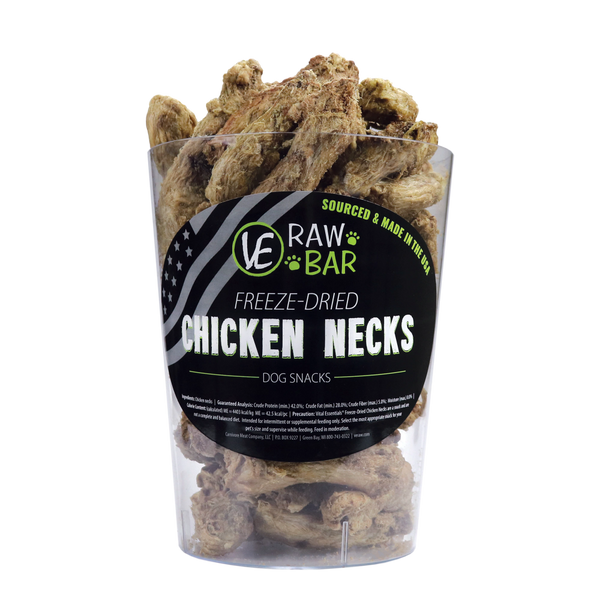 Freeze-Dried Chicken Necks by VE Raw Bar