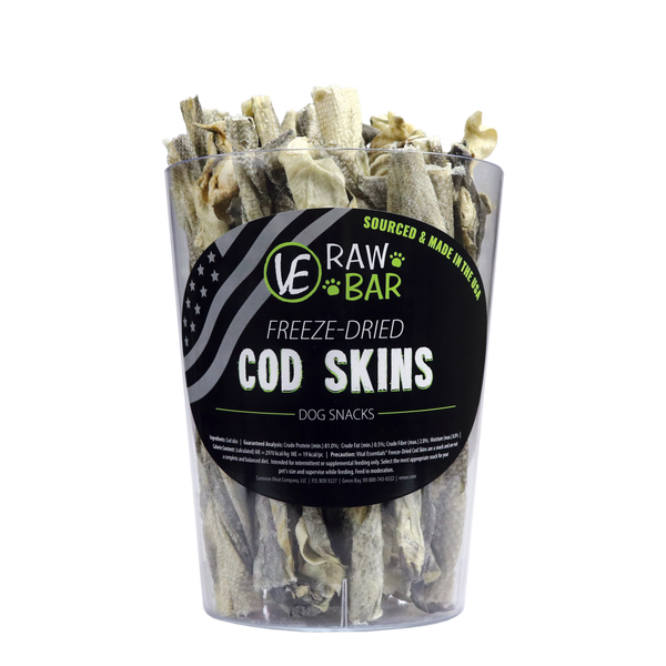 Freeze-Dried Cod Skins by VE Raw Bar