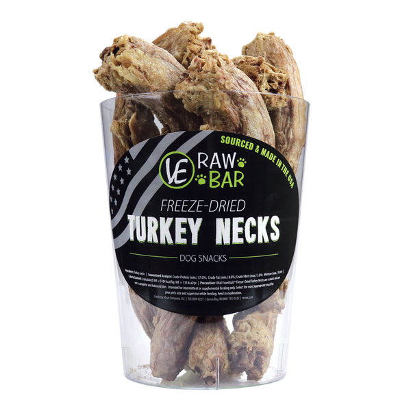 Freeze-Dried Turkey Necks by VE Raw Bar