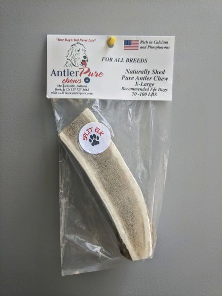 Naturally Shed Split Elk Antler by AntlerPure Chews Plus