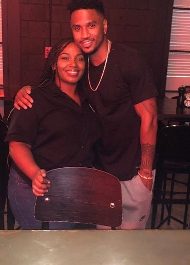 Trey Songz & Inari Jerome @ Morrows In Nola. Great Food❤️