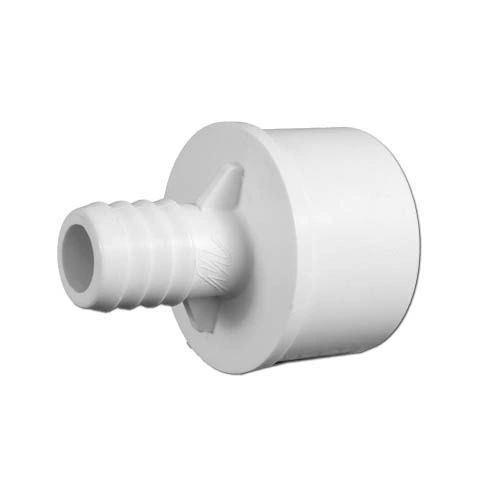 Fitting, PVC Ribbed Barb Adapter, 3/4"RB x 11/2"Spg Shop Spa Plus