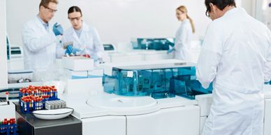 High tech automation is predominant in medical laboratories