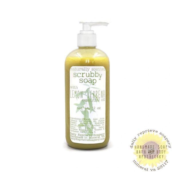 Lemon Verbena Liquid Scrubby Soap (12 oz)