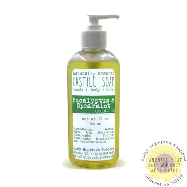 Eucalyptus & Spearmint Castile Soap (12 oz)