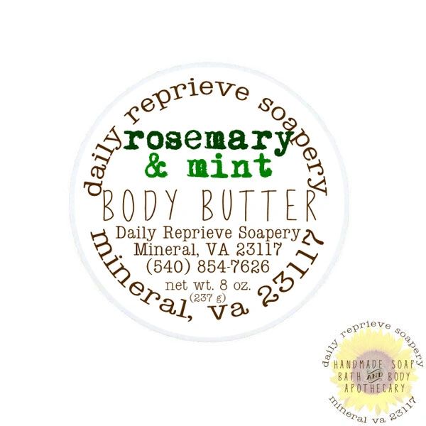 Rosemary & Mint Body Butter (8 oz)