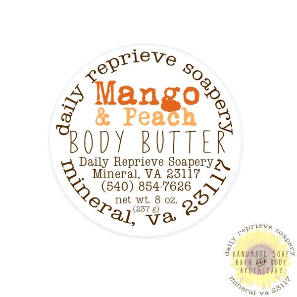 Mango Peach Body Butter (8 oz)