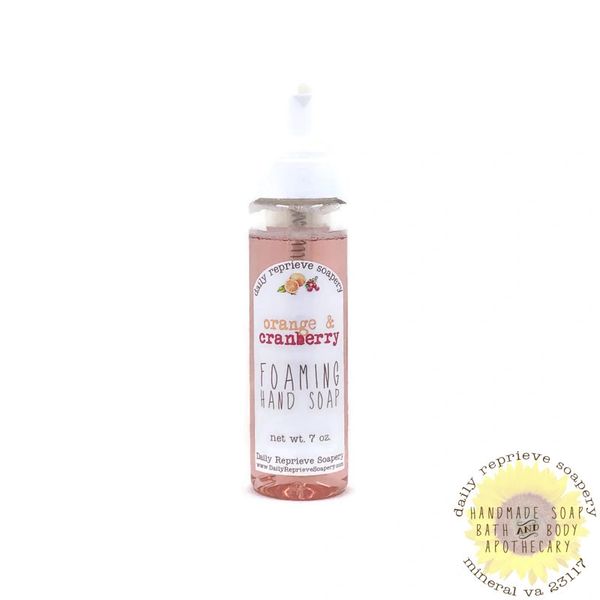 Orange Cranberry Scented Foaming Soap (7 oz / 200 pumps)