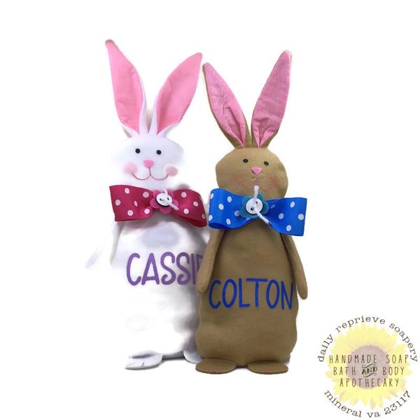 Customized Easter Bunny plush decor