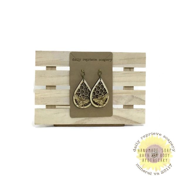 Honeycomb earrings