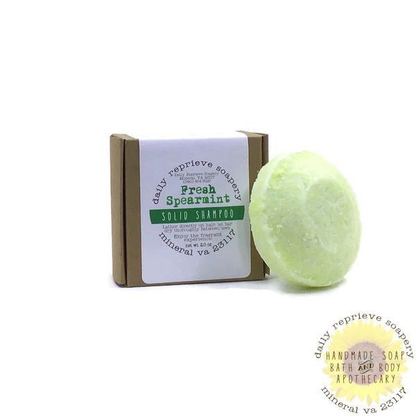 Solid Shampoo - Fresh Spearmint