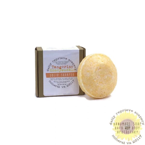 Solid Shampoo - Tangerine & Honeysuckle