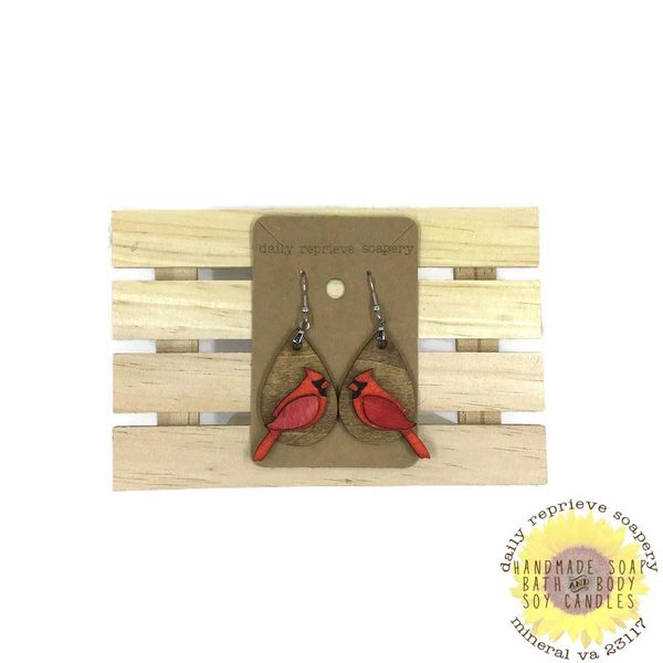 Little Cardinal earrings