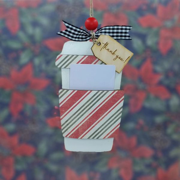 Coffee Cup Gift Card Ornament