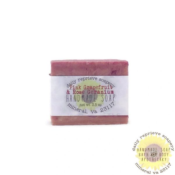 Pink Grapefruit & Rose Geranium Soap