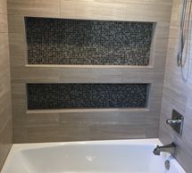 custom showers, niche box