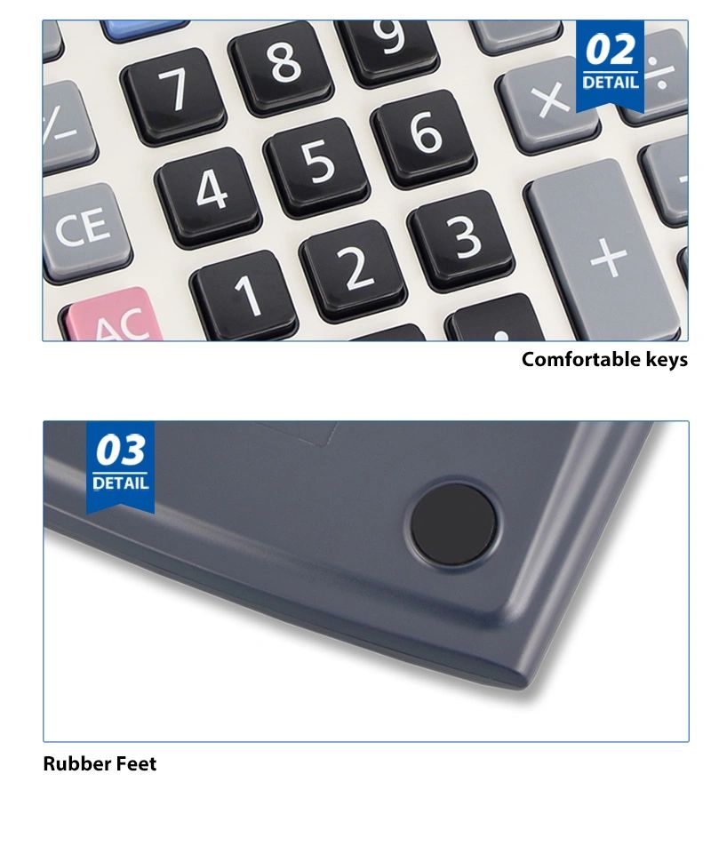 OSALO Desktop Calculator 112 Steps Check & Correct Light Touch 14 Digits OS-7714C