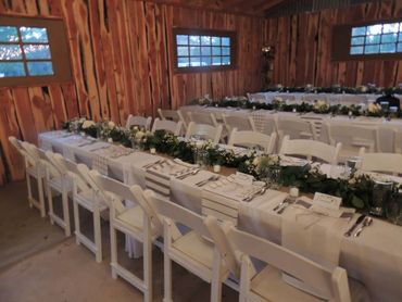 Tables
Chairs
Weddings Broken Bow