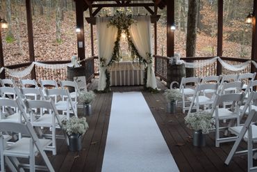 Backdrops, Chairs, Arches, Arbors, Whiskey Barrels and Rustic Vintage Rentals, Cabin Decorations 