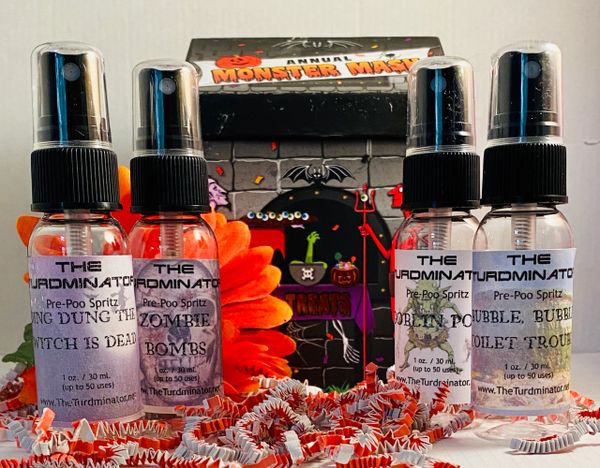 4-pack - Halloween Gift Box - The Turdminator pre-poo spritz