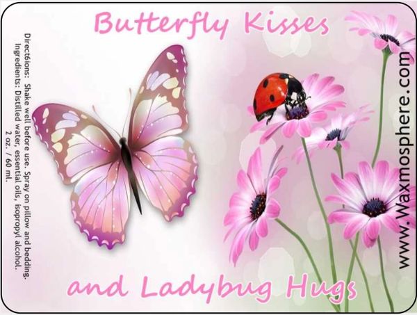 Butterfly Kisses and Ladybug Hugs - children's sleepy time spray for pillow & linens