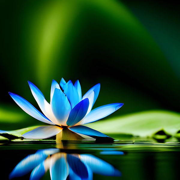 Blue Lotus and Moss