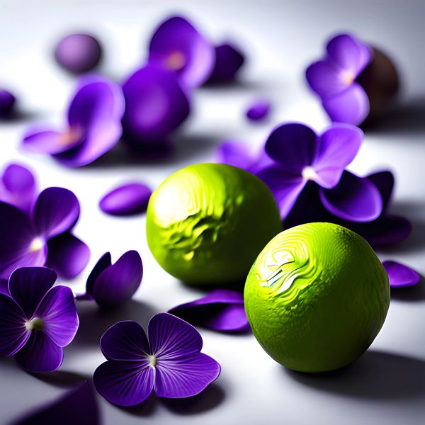 Violet Blossoms & Lime