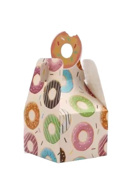 7 1/2cm x 16cm x 7 1/2cm Cute Donut Gift Boxes (champagne color)